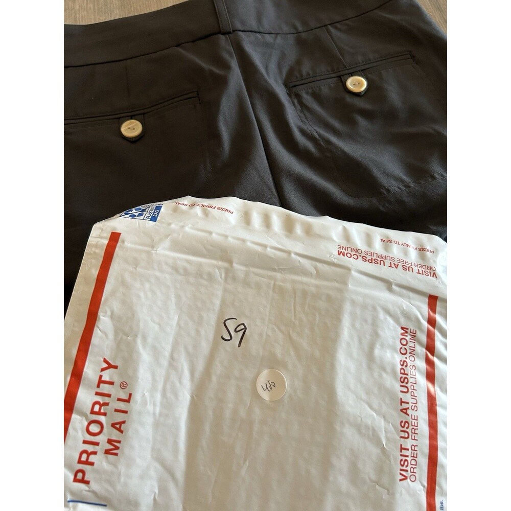 Peter Millar Shorts Women 6 Ladies Black Casual Chino Flat Front Wicking Casual - Picture 6 of 7